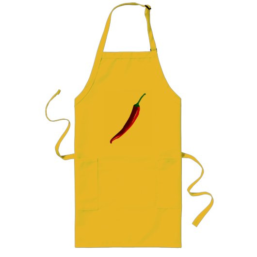 Tablier Long Trending Red chili (Devant)