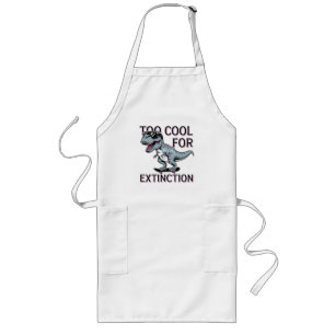 Tablier Long Trop Cool Pour L'Extinction T-Rex Skater - Dino Dr