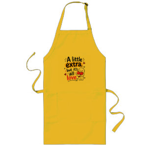 Tablier Long Un Peu Extra Mais Tout Amour Design Mignon