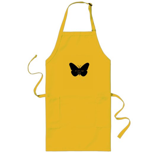 Tablier Long Une citation simple dans un simple papillon (Devant)