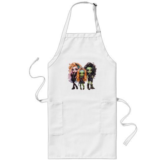 Tablier Long Une collection de designs Halloween pour jolie fil (Devant)