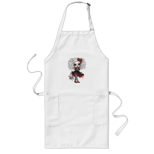 Tablier Long Une collection de designs Halloween pour jolie fil (Devant)