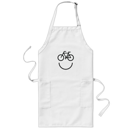 Tablier Long Visage de vélo, bicyclette (Devant)