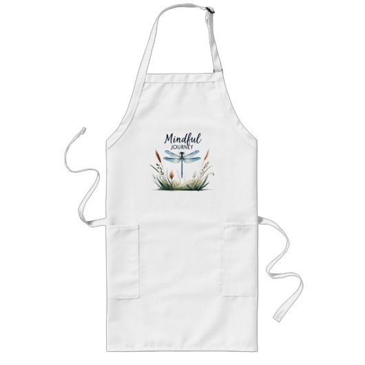 Tablier Long Voyage Minutieux - Nature des libellules (Devant)