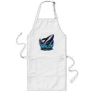Tablier Long Willy Whale – Flippin’ Libre. Drôle