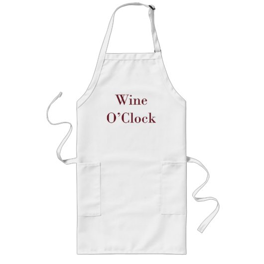 Tablier Long Wine O'Clock (Devant)