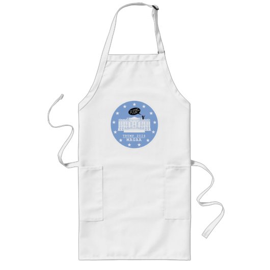 TABLIER LONG YO TRUMP - WHITEHOUSE LONG APRON (Devant)