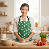 Tablier Loose Mark Leaf Green