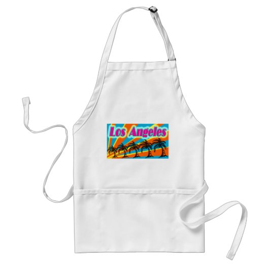 Tablier Los Angeles 5 Palm Trees Apron (Devant)