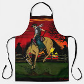 Tablier "Los Gauchos" Dessous de verre de grès/"Les Cowboy (Recto)