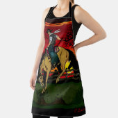 Tablier "Los Gauchos" Dessous de verre de grès/"Les Cowboy (Insitu)