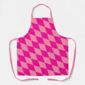 Tablier Losanges en damier rose clair et foncé (Recto)