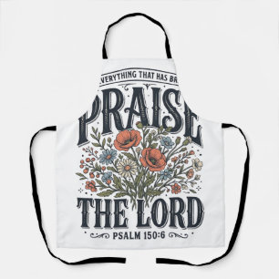 Tablier Louange florale chrétienne Louange au Seigneur Psa