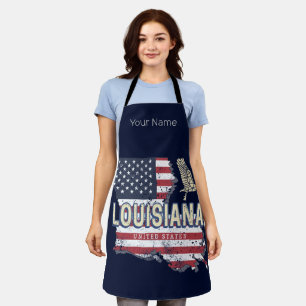 Tablier Louisiane avec conception vintage de pélican USA