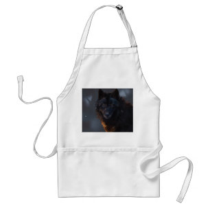 Tablier loup noir