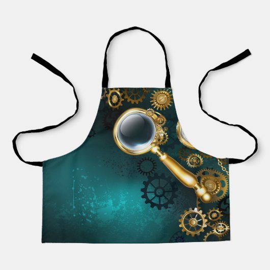 Tablier Loupe en style Steampunk (Recto)