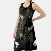 Tablier Loups gris, Art d'amour de loups  (Insitu)