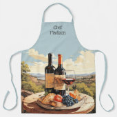 Tablier Louveur de vin de texte personnalisé (Recto)