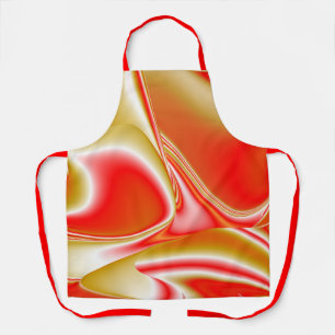 Tablier Love and Gold Abstrait 3D Rainbowart