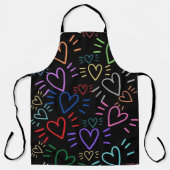 Tablier Love Colored Hearts (Recto)