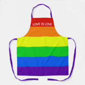 Tablier Love is Love Gay Pride LGBTQ Beautiful (Recto)