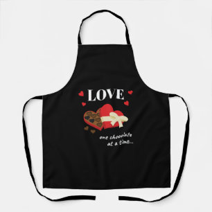 Tablier Love One Chocolate at a Time Drôle Citation