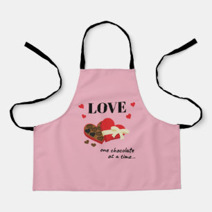 Tablier Love One Chocolate at a Time Drôle Citation