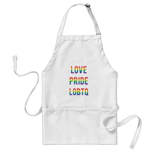 Tablier Love Pride LGBTQ (Devant)