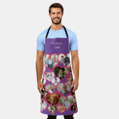 Tablier Love Red Heart | Personnalisé 20 Photos Collage & (Porté)