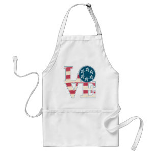 Tablier LOVE Stars et Stripes