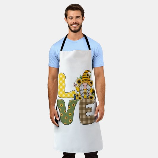 Tablier Love Sunflower Gnome (Porté)