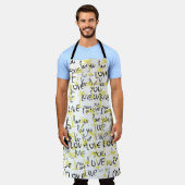 Tablier Love You, Art Palms Summer (Porté)