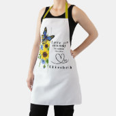 Tablier Love You Mummy Personalized Floral Apron (Insitu)