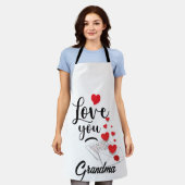 Tablier Love You Personalized Apron (Porté)