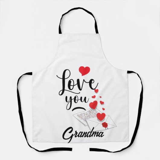 Tablier Love You Personalized Apron (Recto)