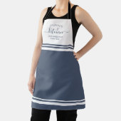 Tablier Loved Baked In Blue French Stripe (Insitu)