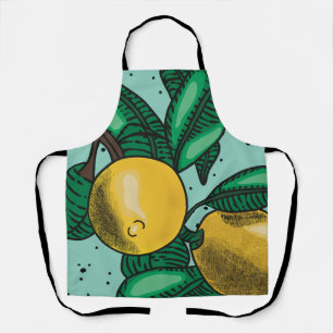 Tablier Lovely Lemons Four Mitt et Pot Holders