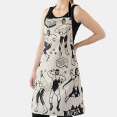 Tablier Lucha Libre : motif de lutteurs mexicains (Insitu)