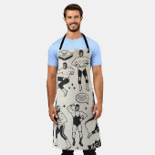 Tablier Lucha Libre : motif de lutteurs mexicains (Porté)