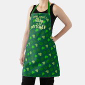 Tablier Lucky dans la cuisine Green St Patrick's Day Apron (Insitu)