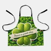 Tablier Lucky for leaf clover Saint Patrick's Day Patrick' (Recto)