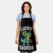 Tablier Lucky Saurus Dinosaure T Rex Saint-Patrick (Porté)