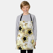 Tablier Lumière transparente avec étoiles or (Porté)