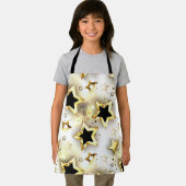 Tablier Lumière transparente avec étoiles or (Insitu)