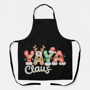 Tablier Lumières de Noël Yaya Claus Renne Chapeau de Père
