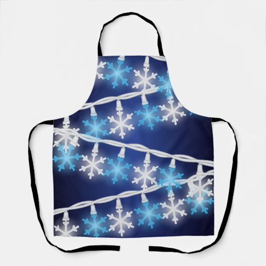 Tablier Lumières en forme de flocon de neige (Recto)