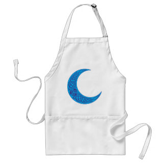 Tablier Lune bleue celtique