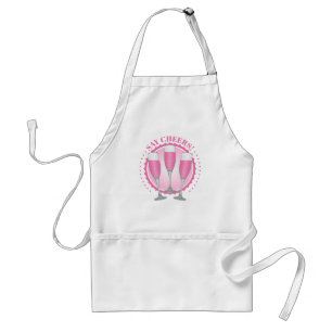 Tablier Lunettes de Champagne rose Mimosa Adulte Adulte