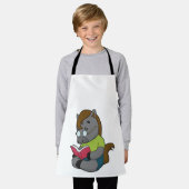 Tablier Lunettes de livre Nerd de cheval (Porté)