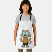 Tablier Lunettes de livre Nerd de chien (Insitu)